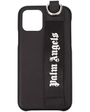 Palm Angels Porta Iphone Iphone 11 Pro Uomo Poliuretano Nero - Black