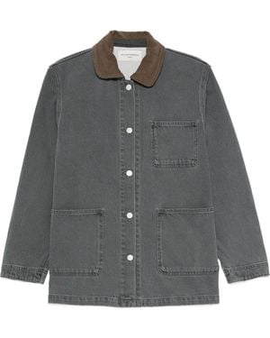 Officine Generale Zala Corduroy Col Co Dnm - Gray