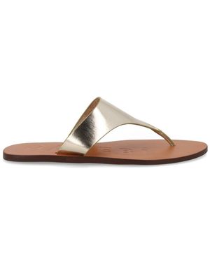 Manebí Goat Leather Buff Leather Neolite Flats - Brown
