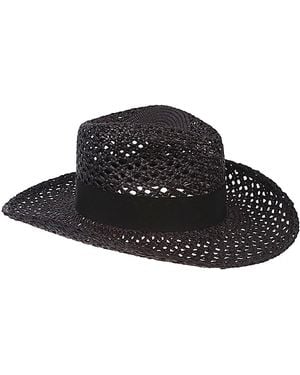 Borsalino Clint Panama Hat - Black