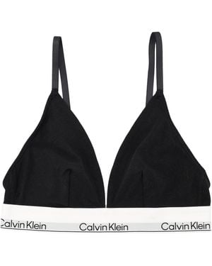 Calvin Klein Icon Cotton Modal Triangle Bralette - Black