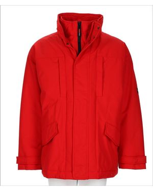 Martine Rose Vibrant Hooded Parka With Boxy Silhouette - Red