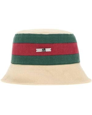 Gucci Signature Stripes Bucket Hat - Red