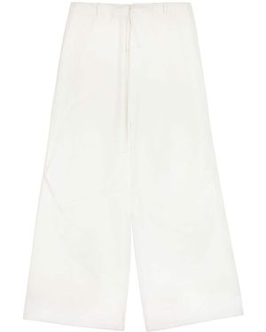 MM6 by Maison Martin Margiela Weite Hose Mit Kordelzug - Weiß