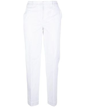 Via Masini 80 Pants Light And Natural - White