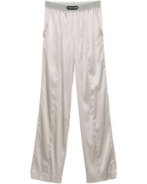 Tom Ford Silk Pyjama Trousers - White