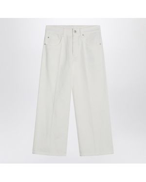 Brunello Cucinelli Cotton Trousers - White