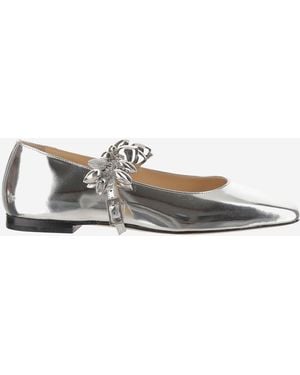 Mach & Mach Low Shoe With Metallic Decoration - Mettallic