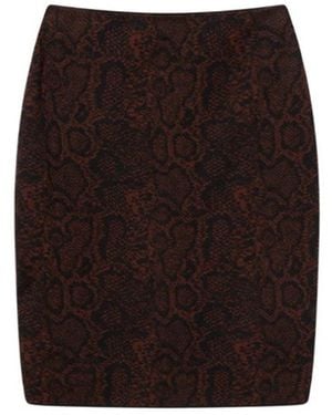 Stella McCartney Snakeskin Jacquard Skirt - Black