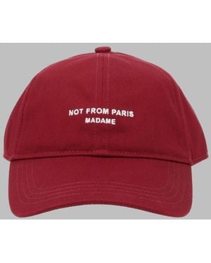 Drole de Monsieur 100% Cotton Hat - Red