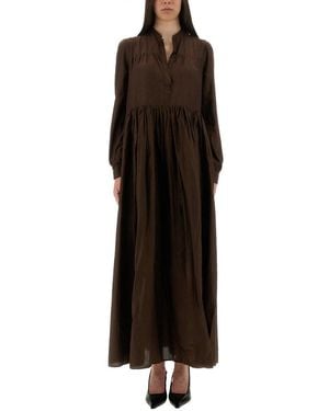Aspesi Oversized Cotton Maxi Dress - Black