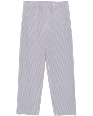 Homme Plissé Issey Miyake Homme Plisse 'Issey Miyake plissé pantalon droit - Blanc