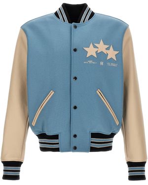 Amiri Stars Varsity Giacche Celeste - Blu