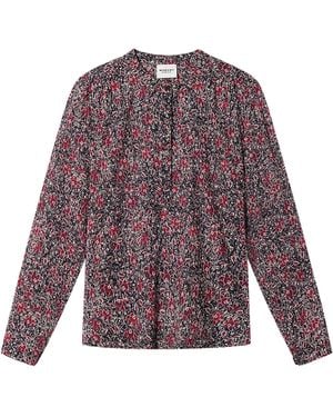 Isabel Marant Crimson Floral Print Shirt - Purple