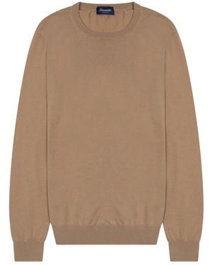 Drumohr Round Neck Brown