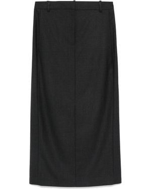 Theory Midi-Rok Met Verborgen Sluiting - Zwart