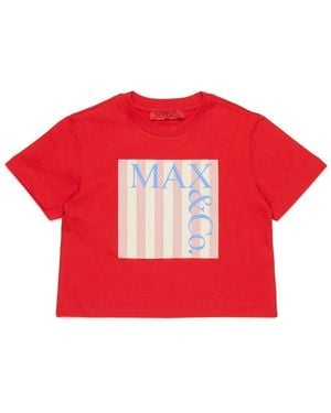 MAX&Co. T Shirt With Logo - Red