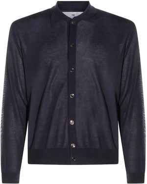 Seven Gauge Camicia Con Bottoni Lyocell - Blue