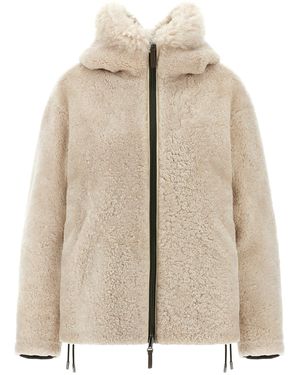 Army by Yves Salomon Reversible Jacket Puffer Jackets - Natural