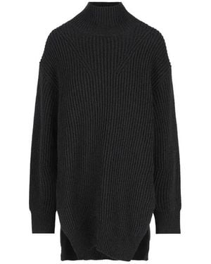 Jil Sander Langer Pullover - Schwarz