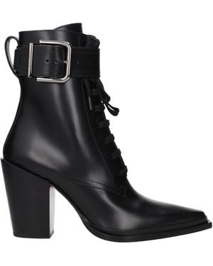Jimmy Choo Myos Leather Boots - Black
