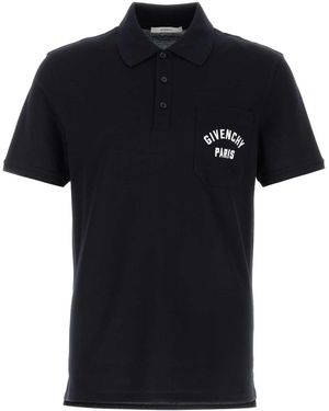 Givenchy Piquet Polo Shirt - Black