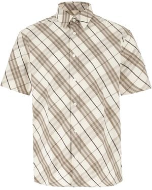 Burberry Kariertes Hemd - Weiß