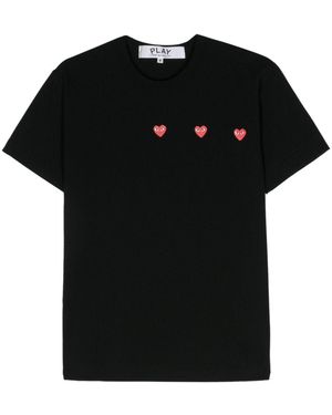 COMME DES GARÇONS PLAY "Logo Print" T-Shirt - Black