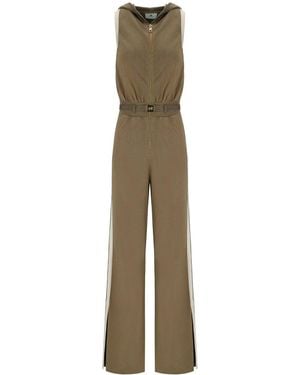 Elisabetta Franchi Knitted Jumpsuit - Natural