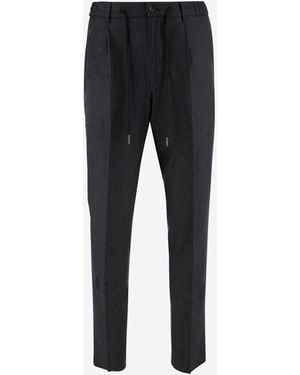 Tagliatore Stretch Wollhosen - Blau