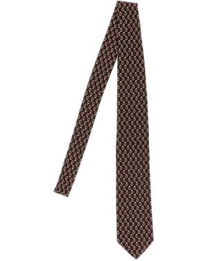 Brioni Jacquard Tie - Paars