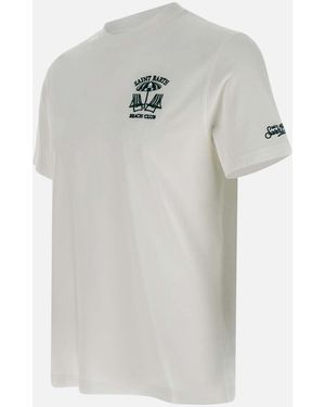 Mc2 Saint Barth Portofino Organic Cotton T Shirt in White