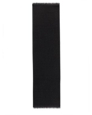 Ferragamo Scarf Gancini Wool - Black