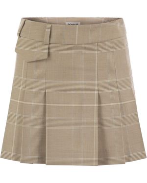 Dondup Prince of Wales Mini falda - Neutro