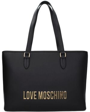 Love Moschino Eco Friendly Shoulder Bags Polyurethane - Black