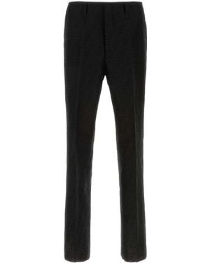 Fendi Linen Blend Pant - Black