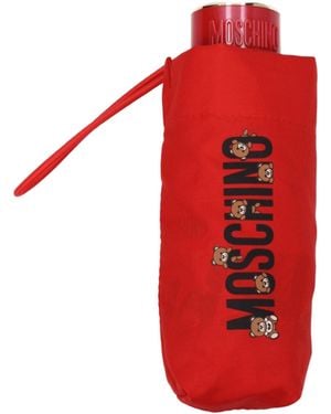 Moschino Regenschirme Supermini Damens Polyester Rot/Leuchtend Rot