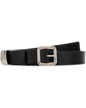 Jil Sander Leather Belt - Black