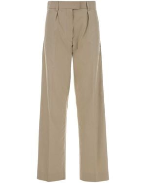 Miu Miu Sand Panama Pant - Natural