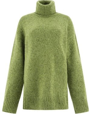 Saks Potts "Camilla" Turtleneck Jumper - Green