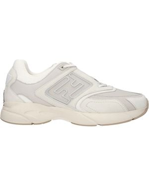 Fendi Sneakers mit Kontrasteinsätzen - Weiß