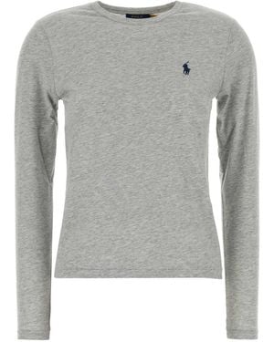 Polo Ralph Lauren Light Grey Cotton T-shirt