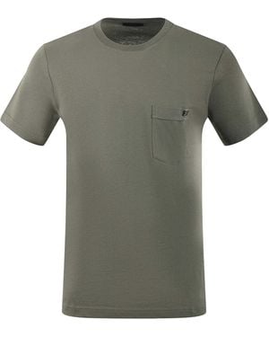 Fay Cotton T -Shirt - Grün