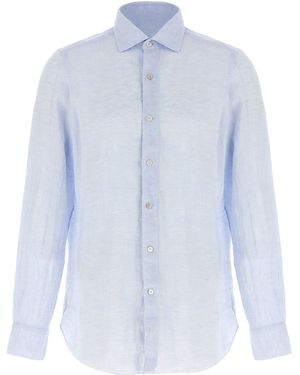 Finamore 1925 'gaeta' Shirt - Blauw