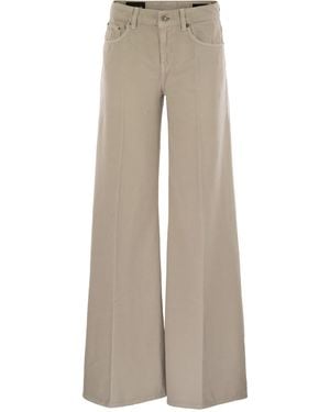 Dondup Marlen Wide Leg Jeans - Natural