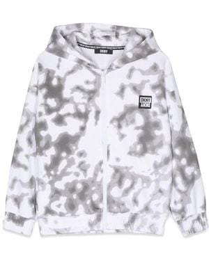 DKNY Zipper And Hoodie - White