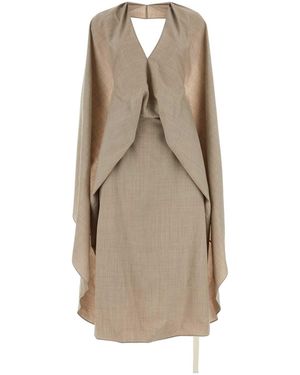 Fendi Drapiertes Kleid - Natur