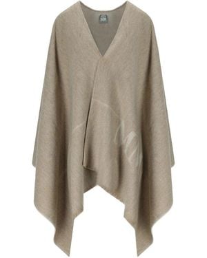 Max Mara Cappuccino Wool Hildestd Cape in Natural | Lyst UK