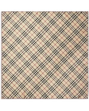 Burberry Foulard A Quadri - Neutro