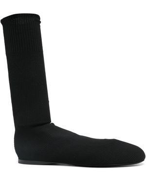 Proenza Schouler Tee Knit Ankle Boots - Black